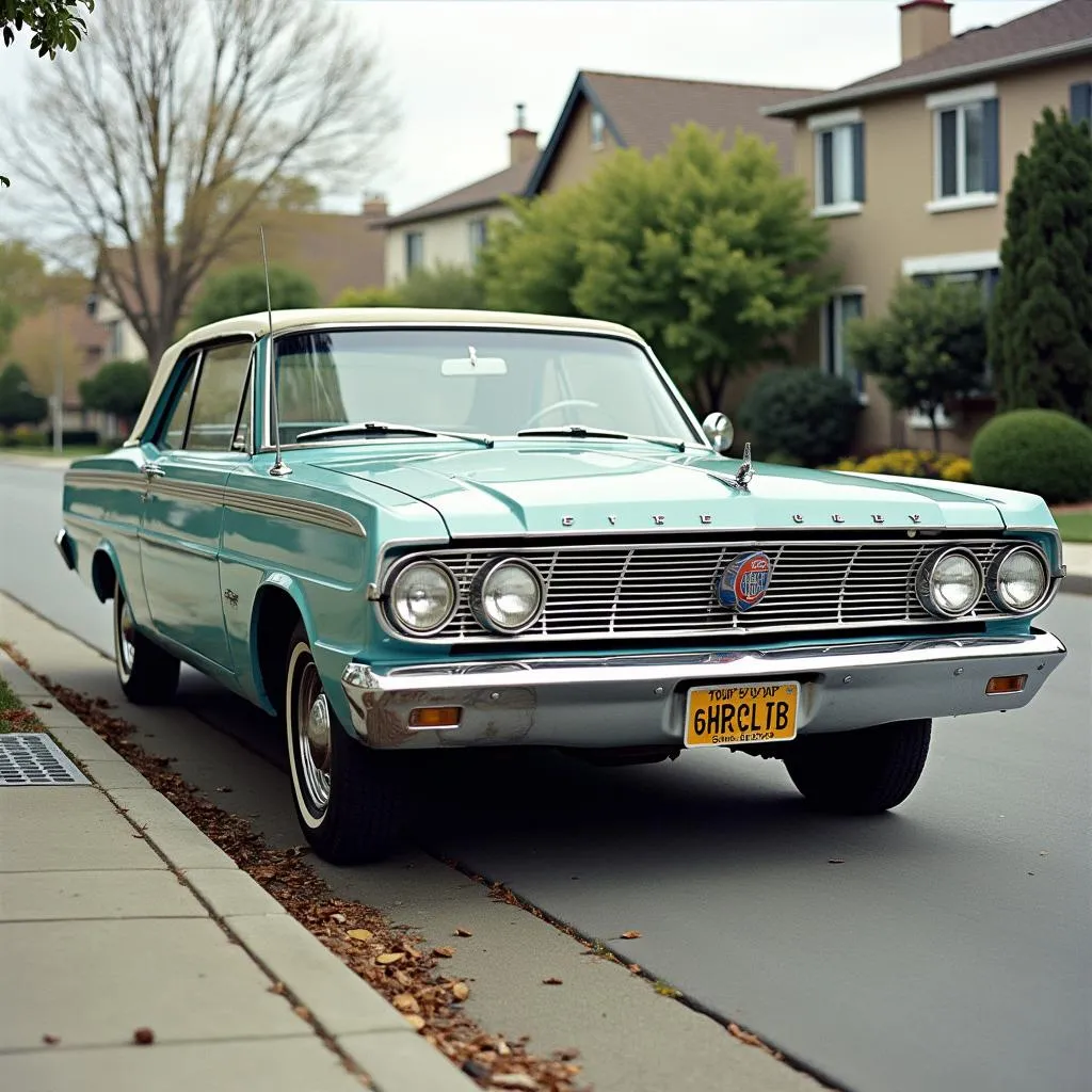 Vintage Mercury Comet parked