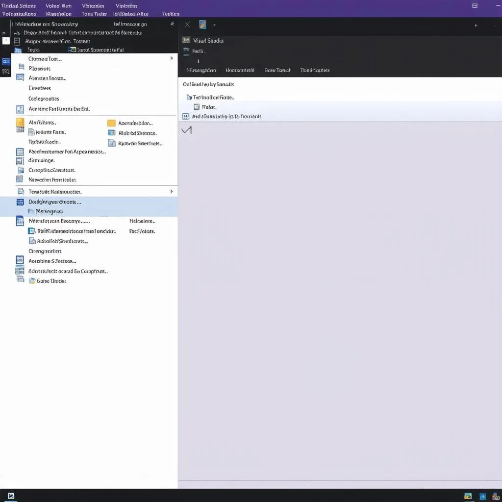 Visual Studio Interface