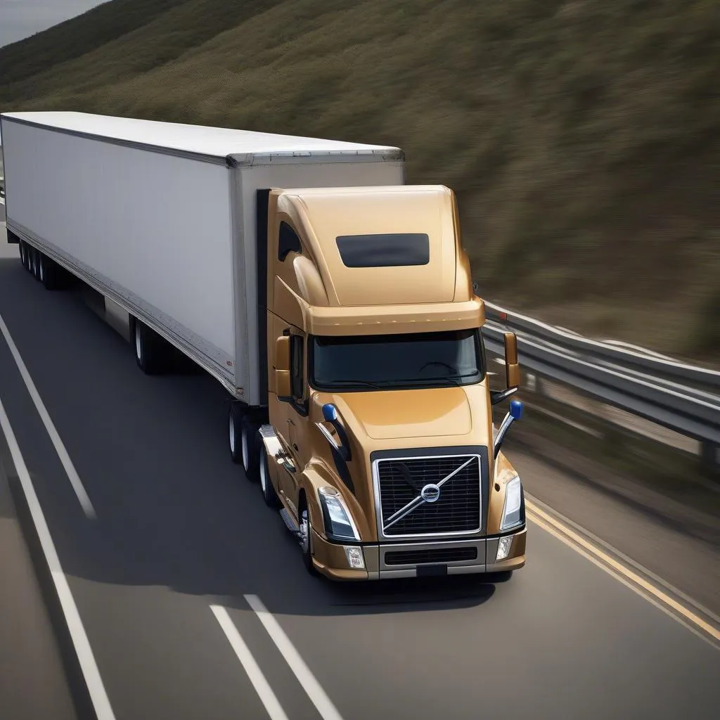 Volvo VNL Truck on the Road