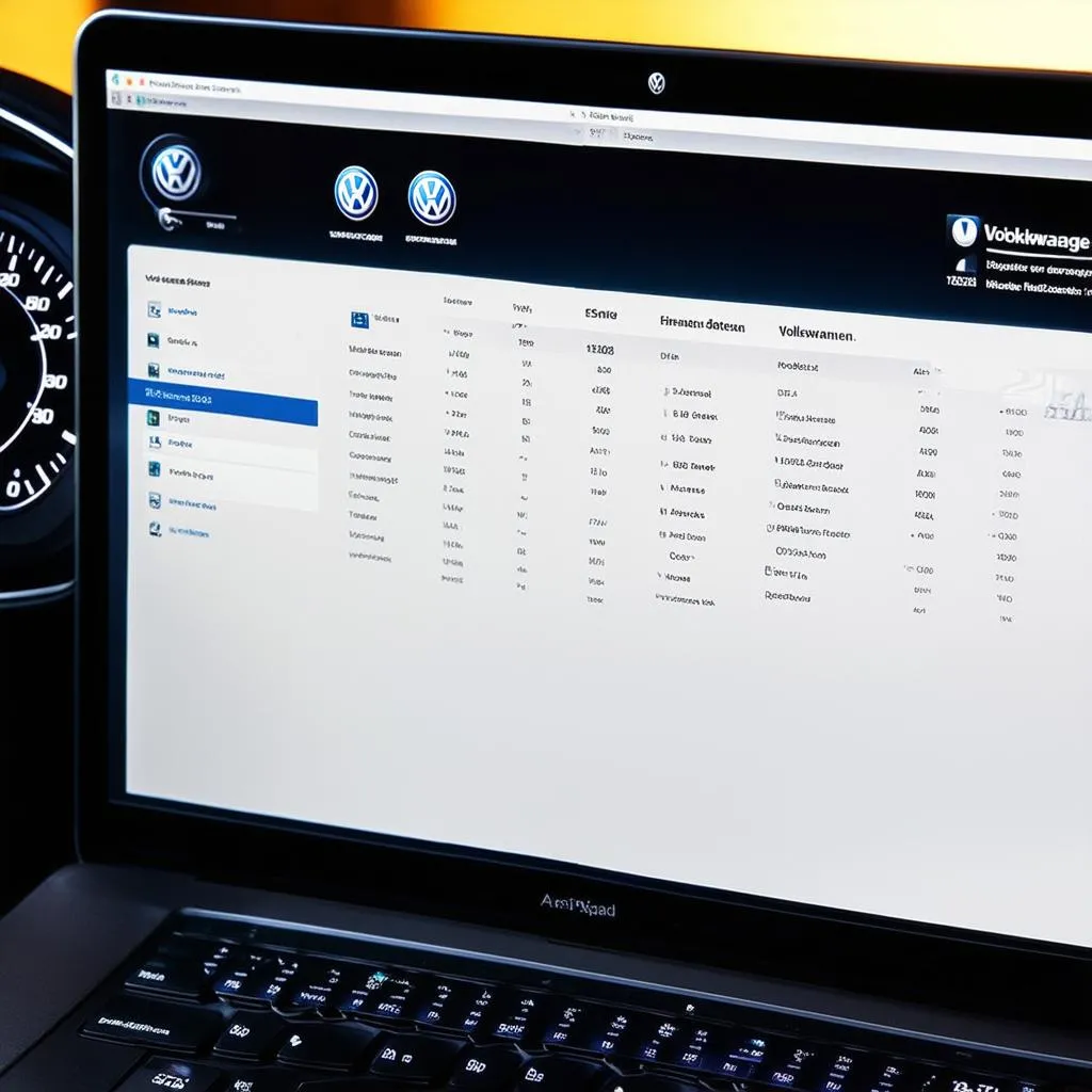 Volkswagen Diagnostic Software Dashboard