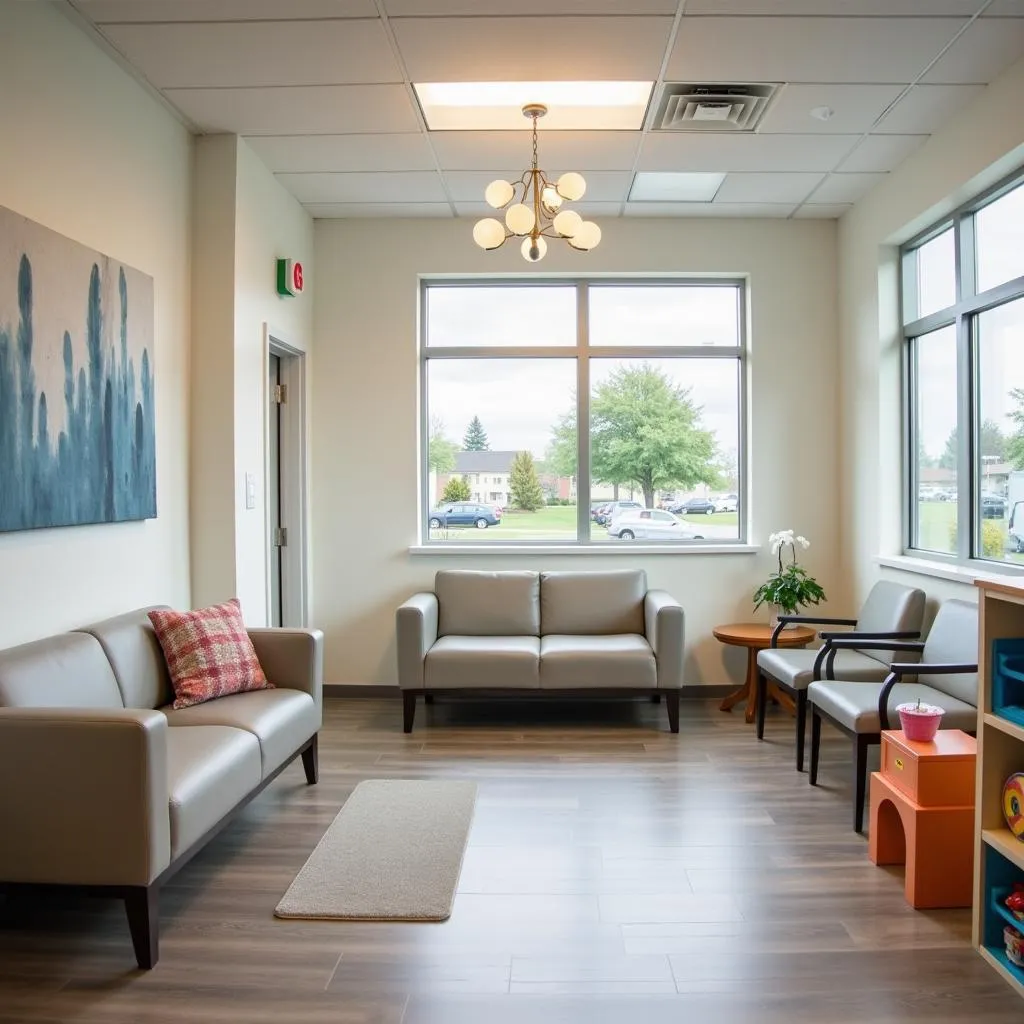 Spacious and Comfortable Waiting Area at Portland Urgent Care