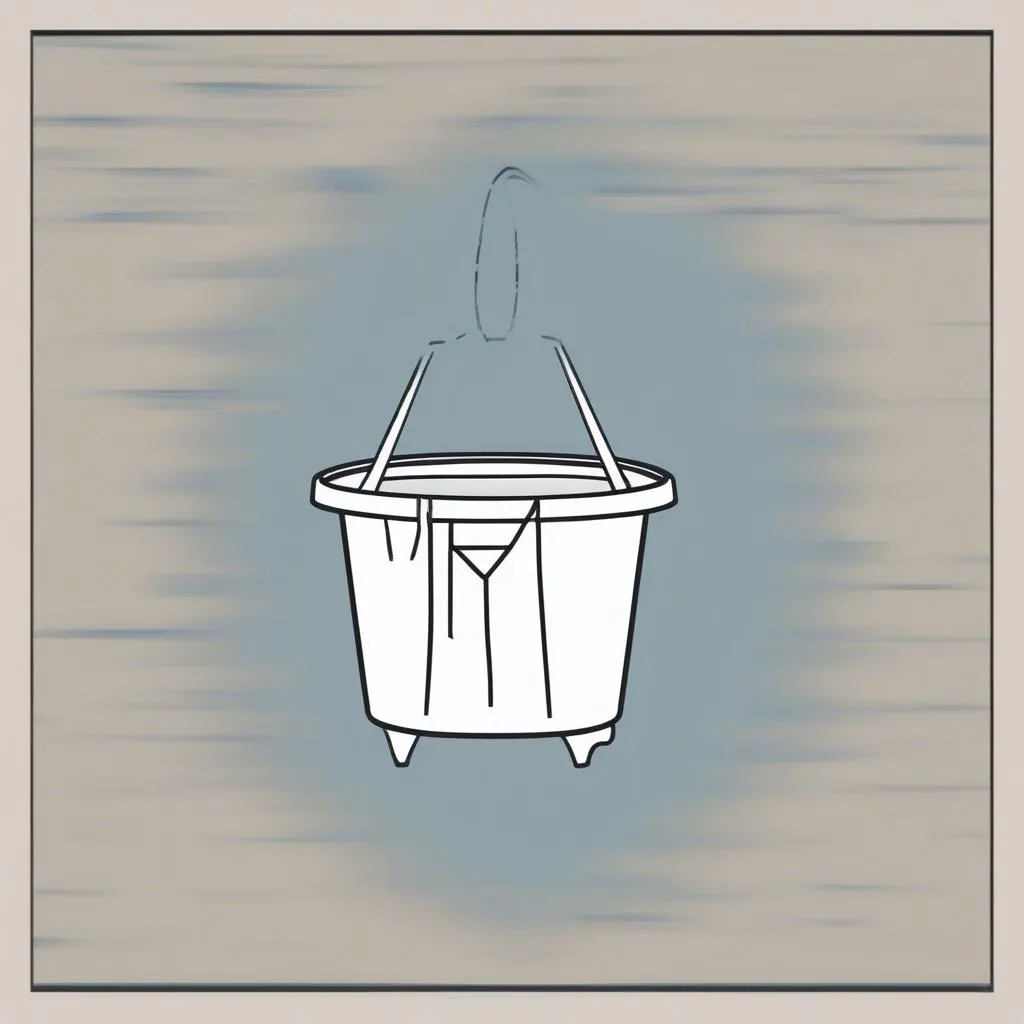 Washing Symbol - a tub with a hand