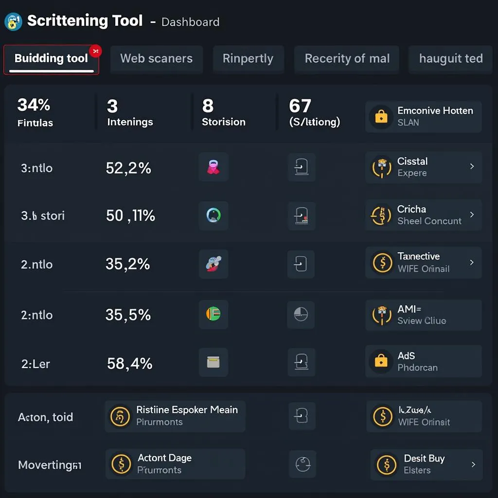 Web Scanning Tool Dashboard