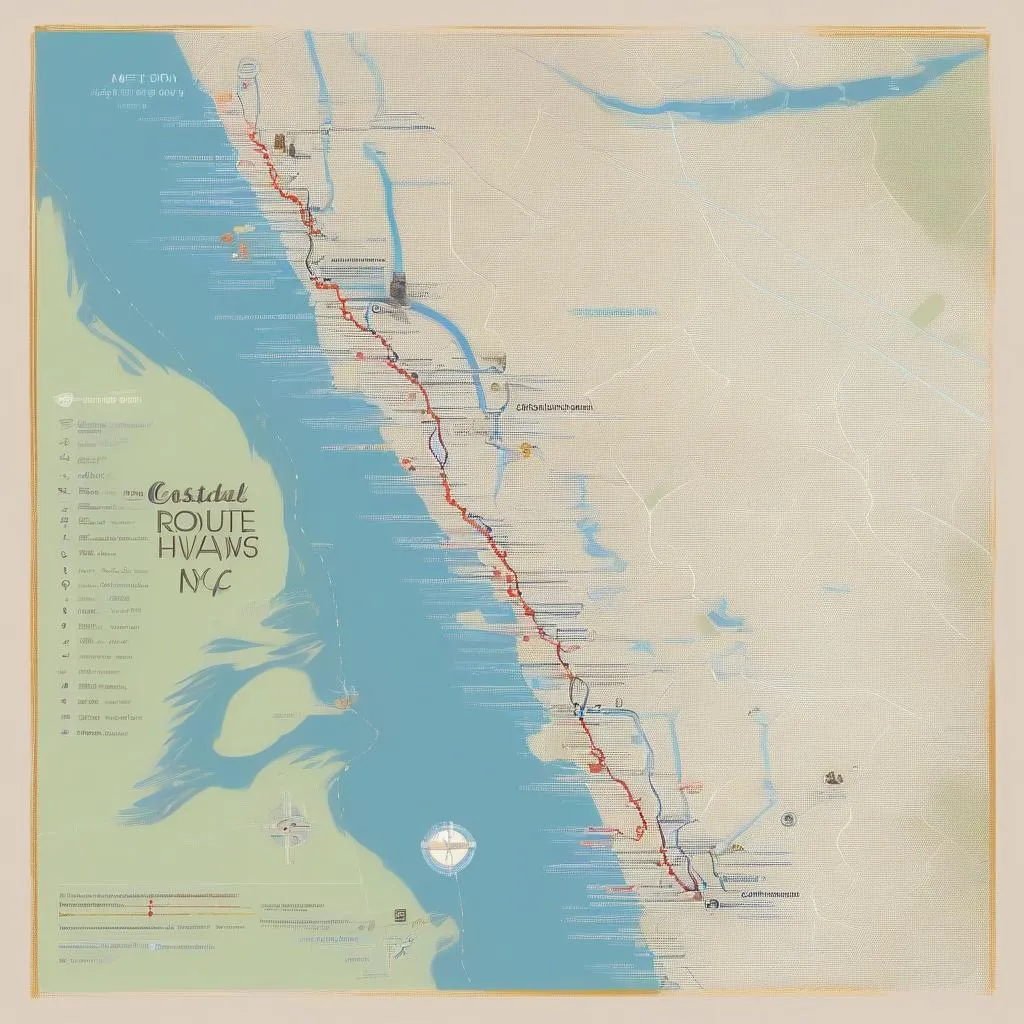 West Palm Beach to NYC Coastal Route Map