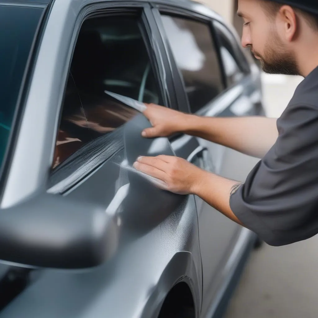 Window tint installation process