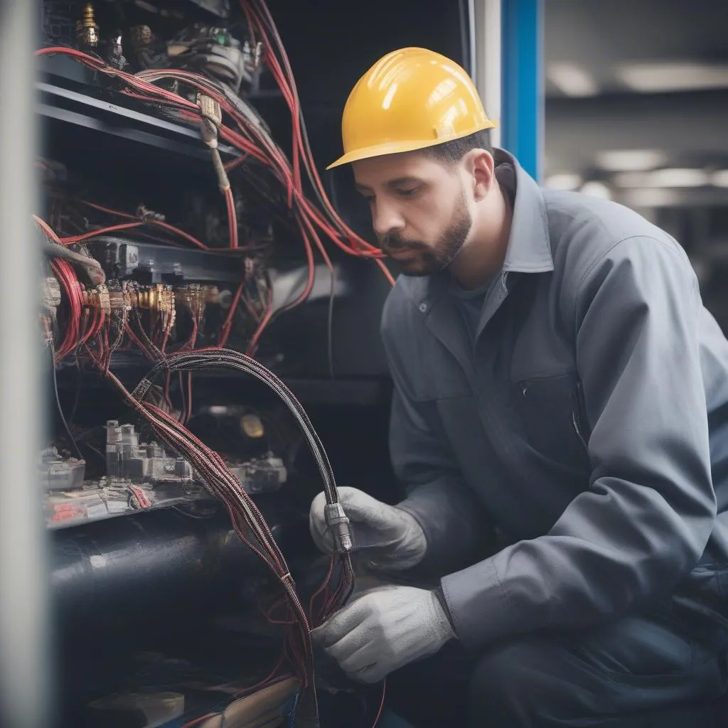 Checking wiring harness