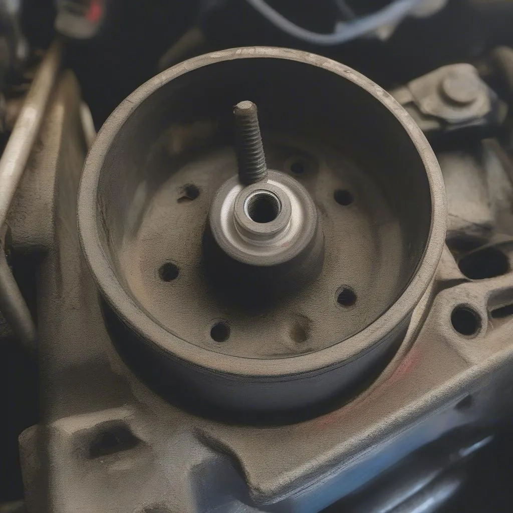 Worn Engine Mount