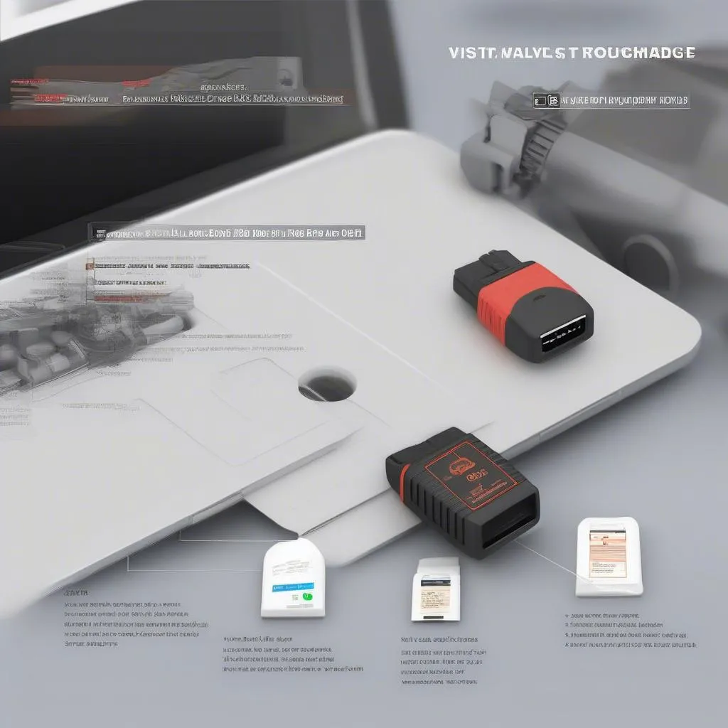 Wsiiroon Mini Car OBD2 OBDII Scan Tool for Ford displaying a diagnostic trouble code (DTC)