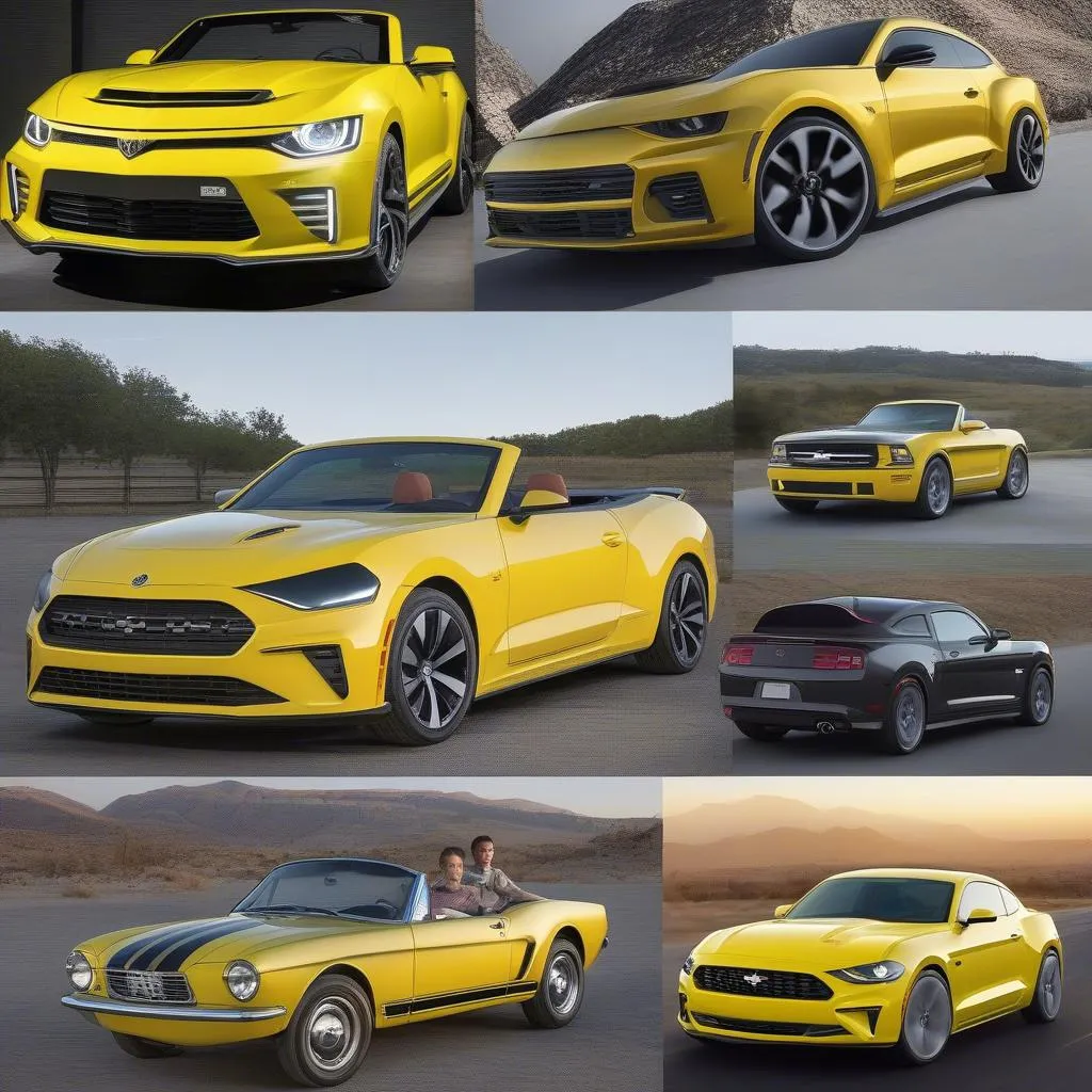 Popular yellow car models