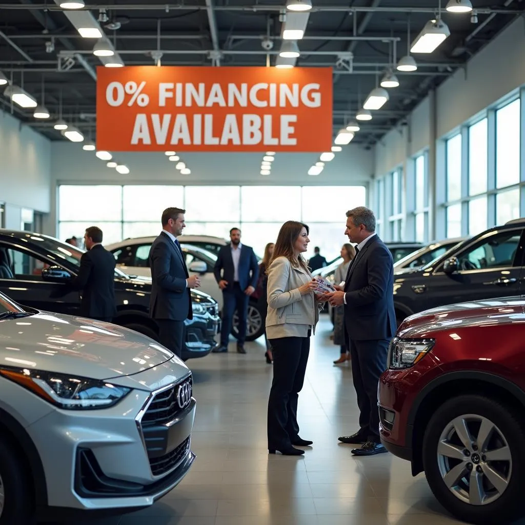 Car Dealership Offering Zero Percent Financing