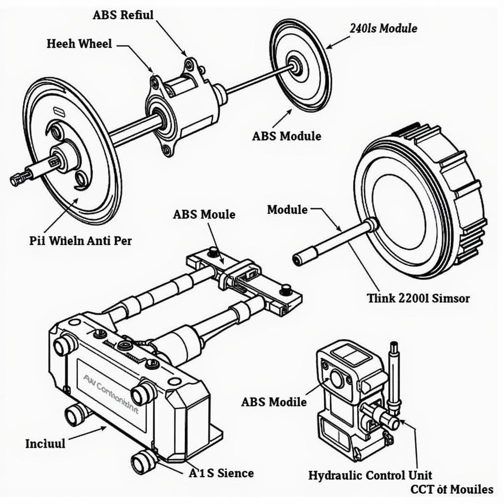 2002 Mustang GT ABS System Components Diagram