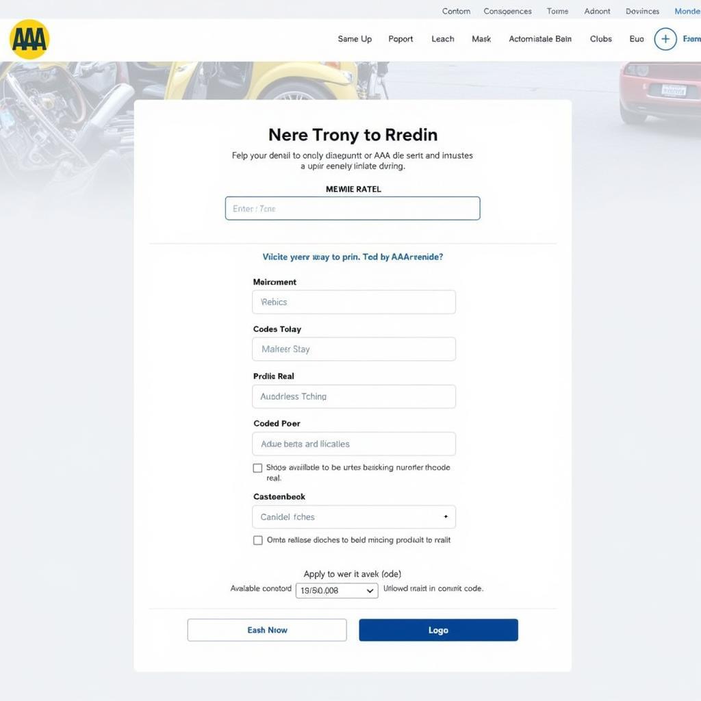 AAA Car Rental Booking Portal