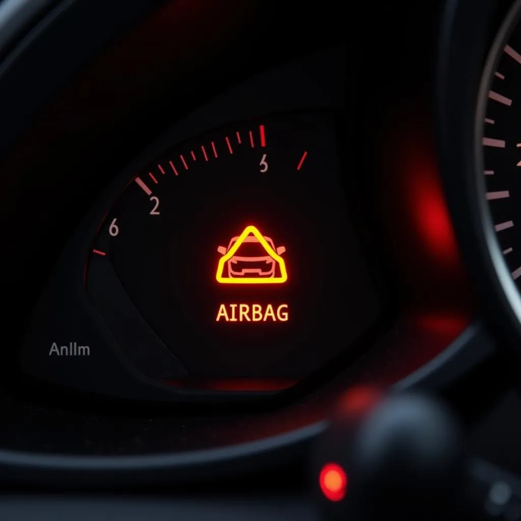 Airbag Warning Light on Dashboard