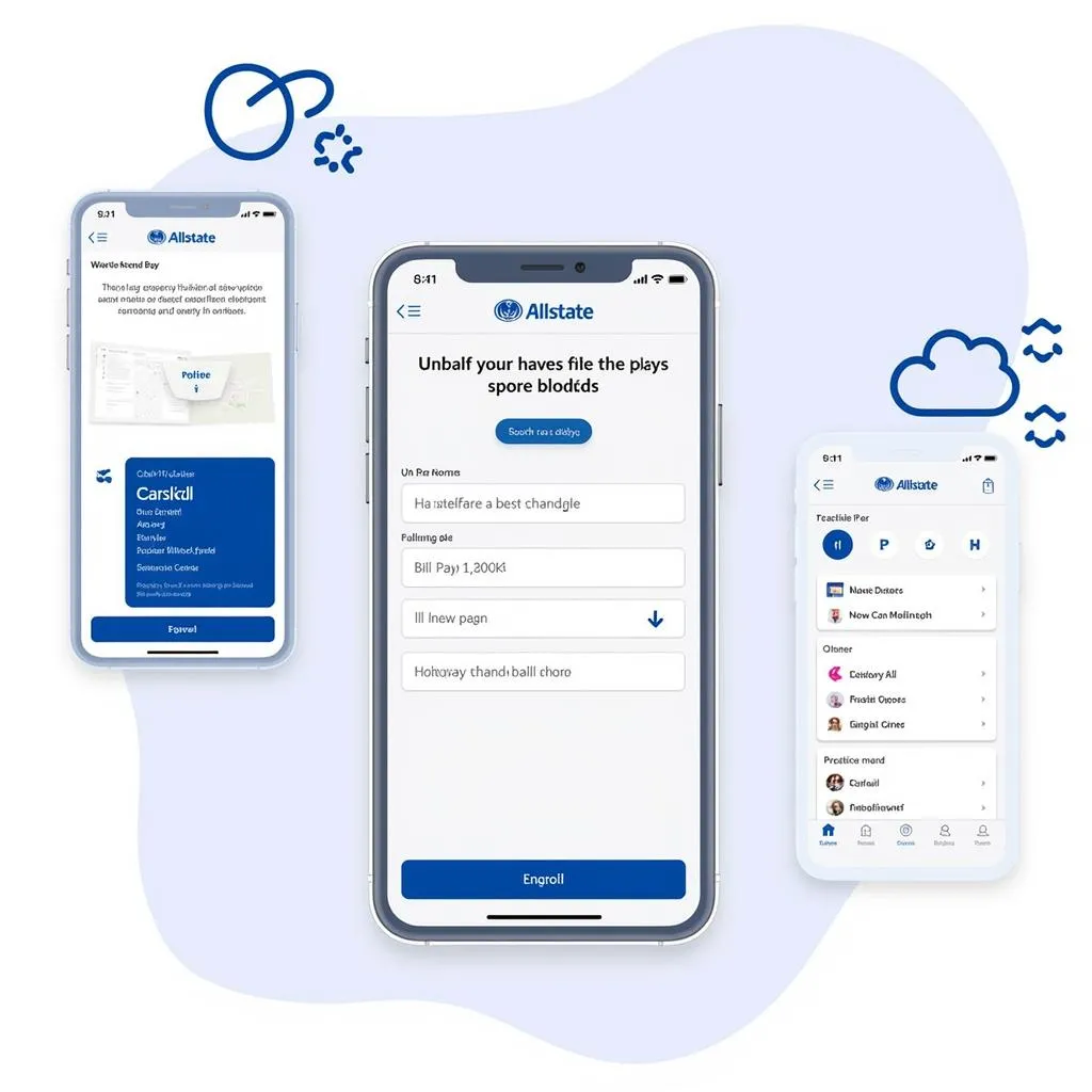 Allstate mobile app interface