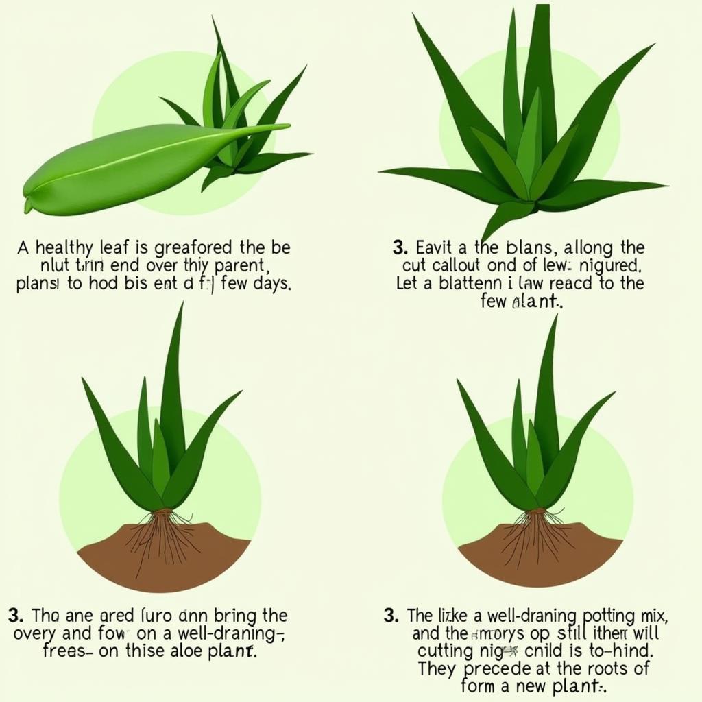 Propagating aloe vera plants