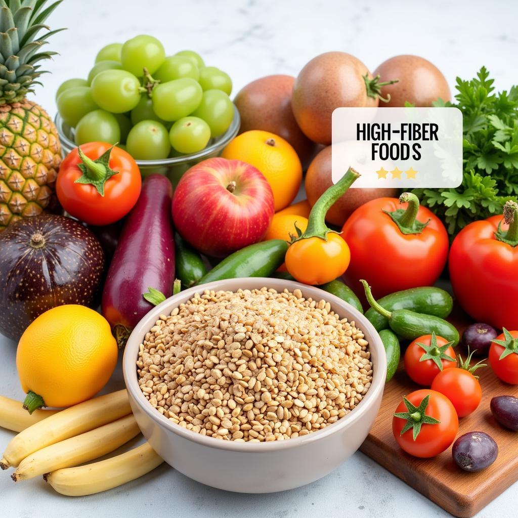 High-fiber foods for anal fissure relief