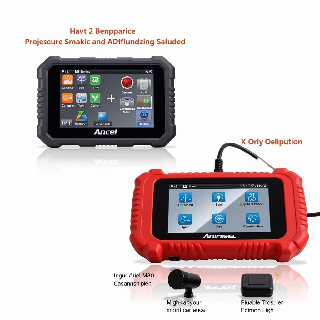 Ancel X7 and Autel MK808 Diagnostic Scanners