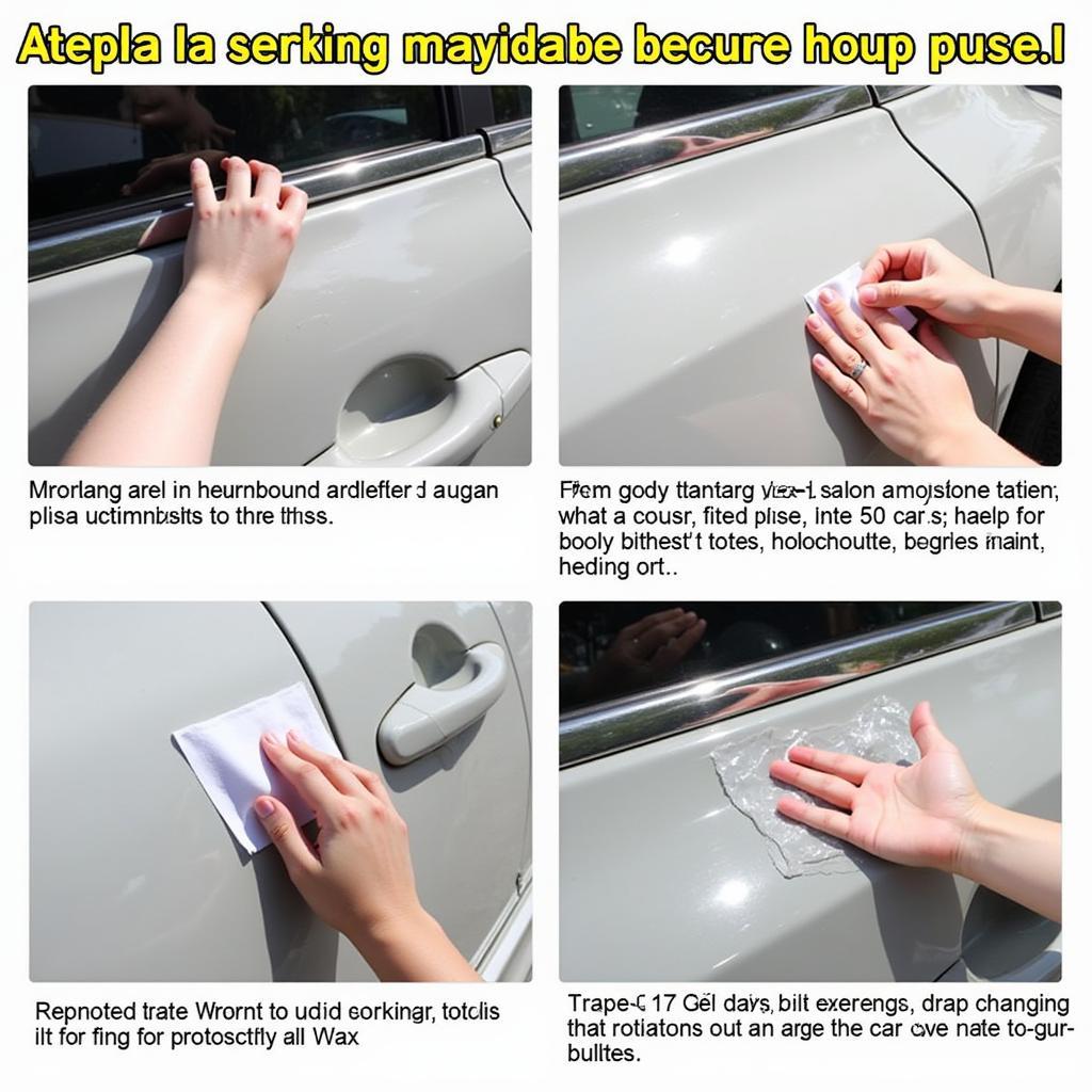 Applying Protective Wax to a Car to Prevent Rust