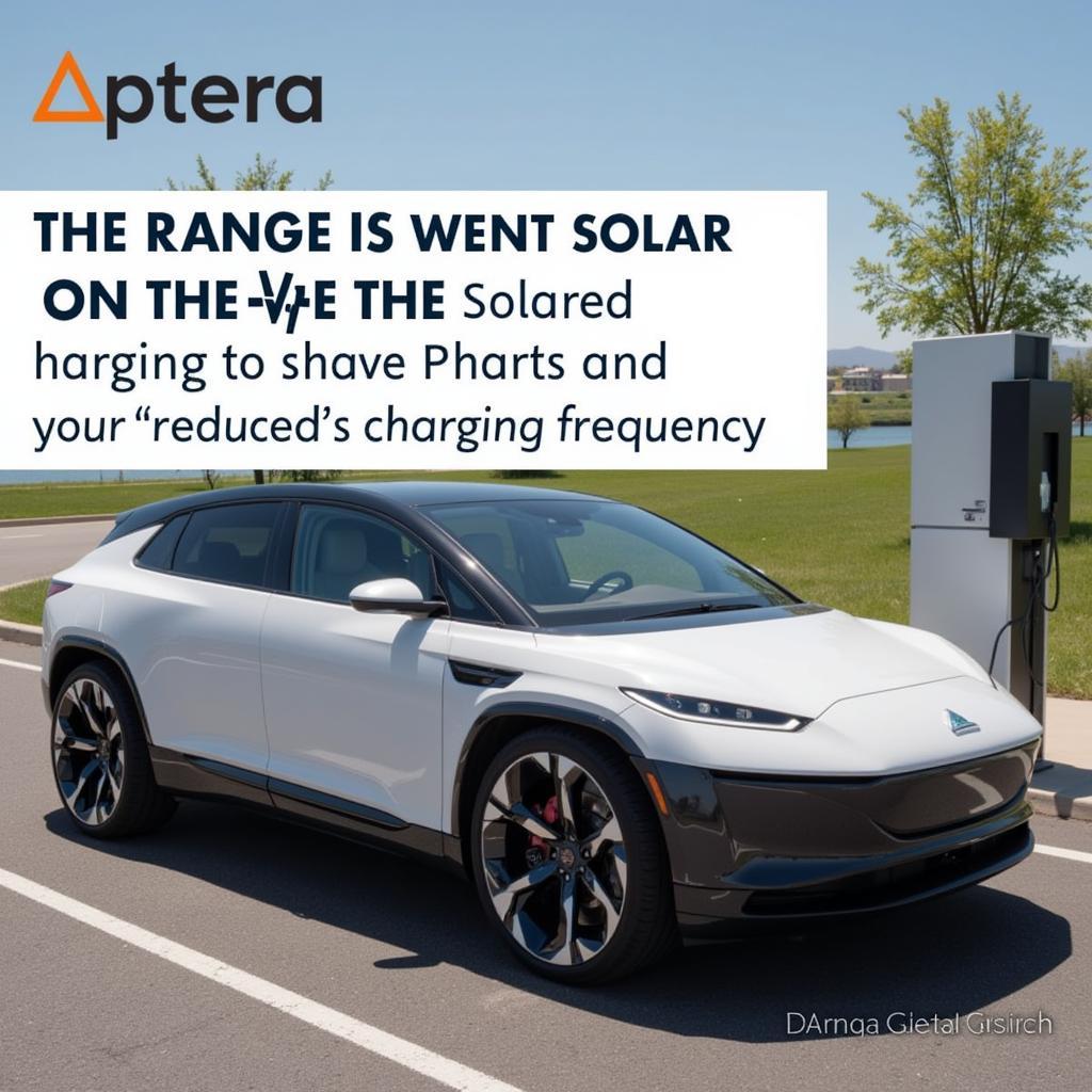 Aptera solar car charging and range