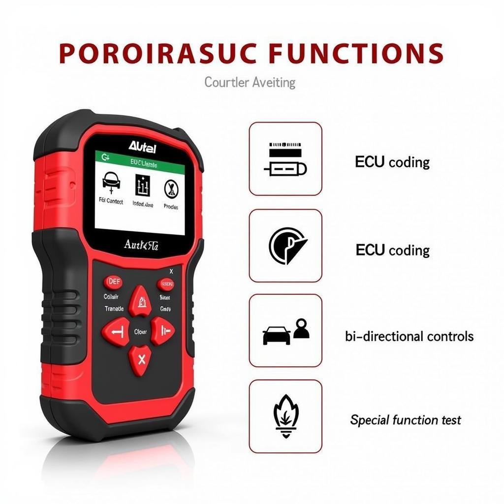 Autel 508 Advanced Diagnostic Functions