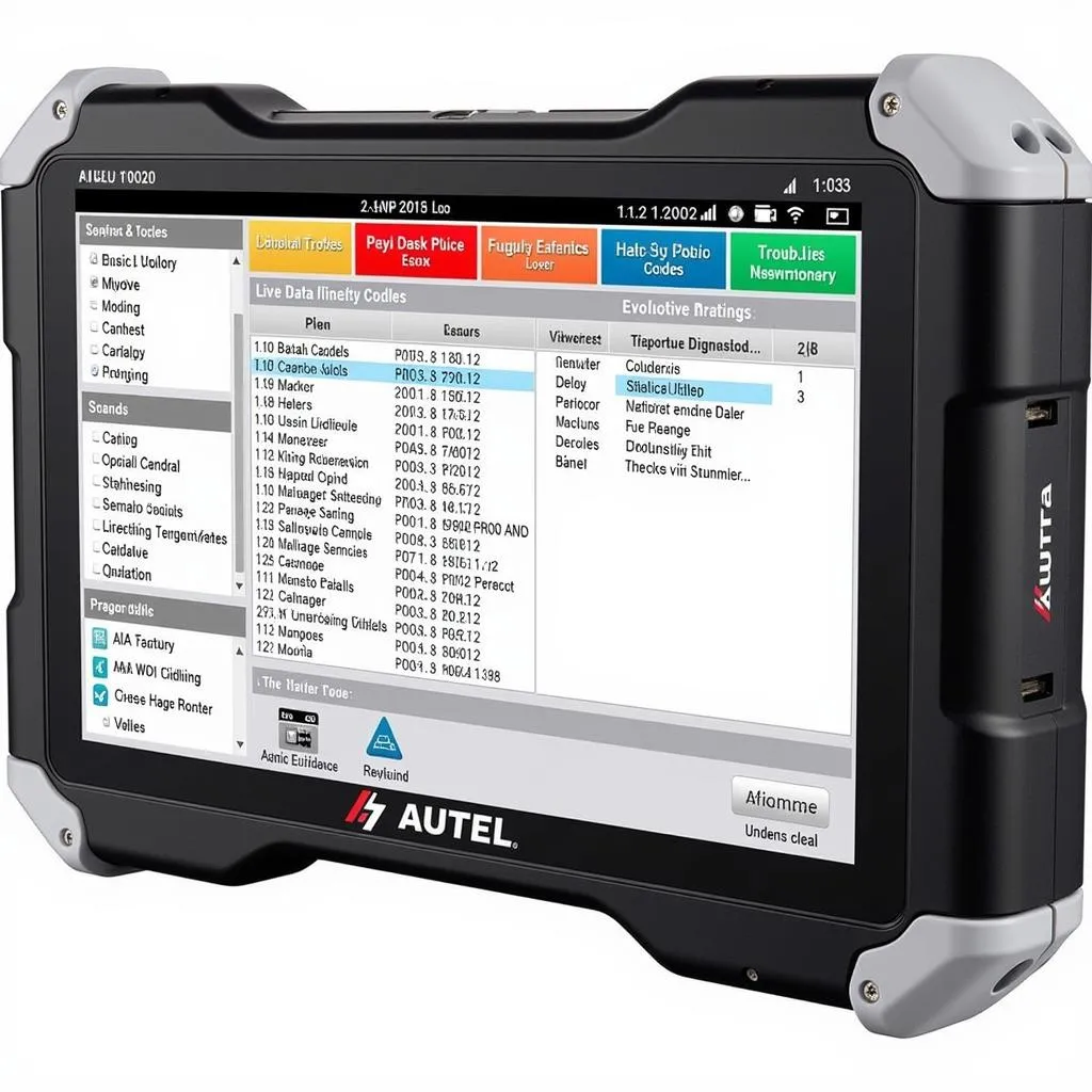 Autel 700020 Software Interface