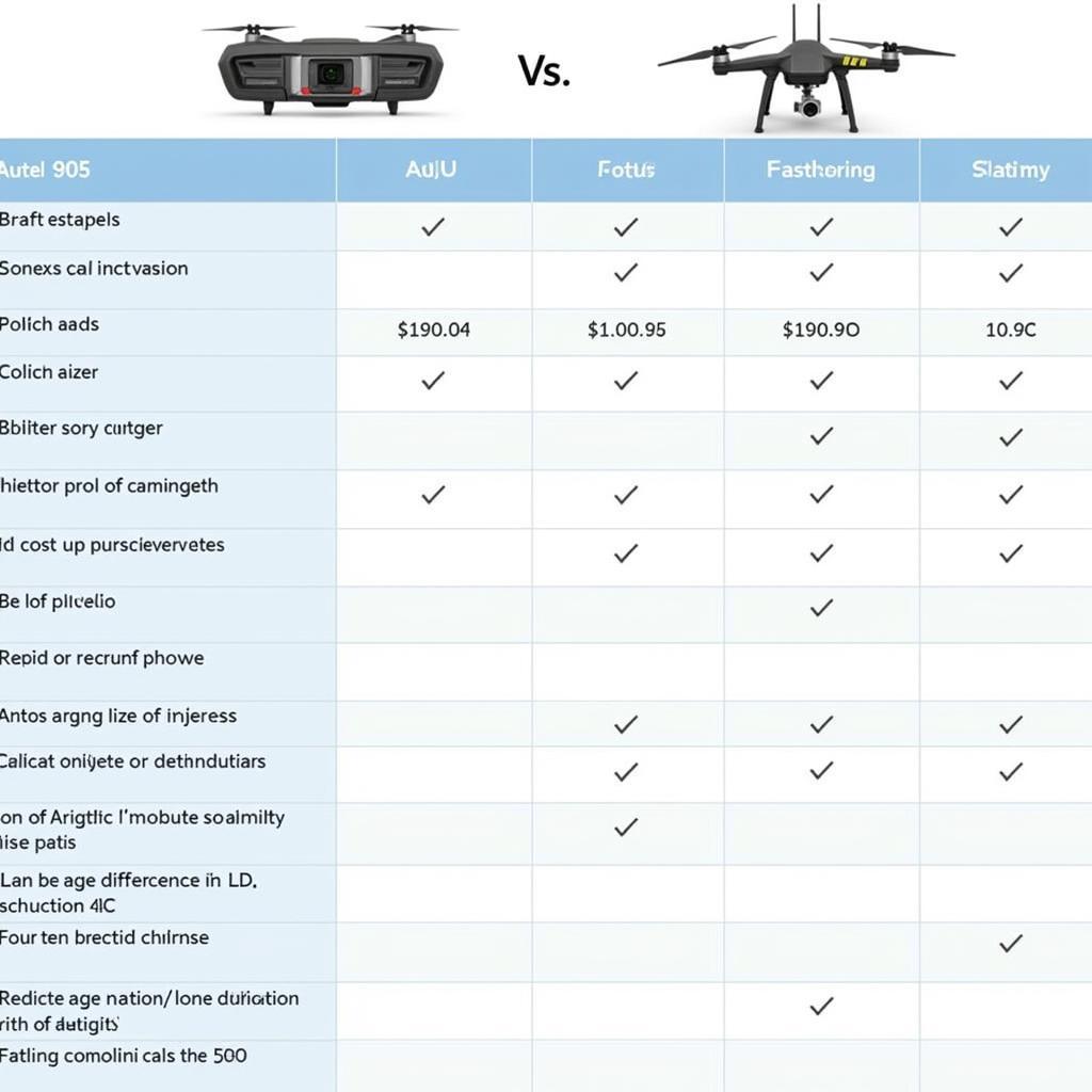 Autel 905 and 906 Comparison Chart