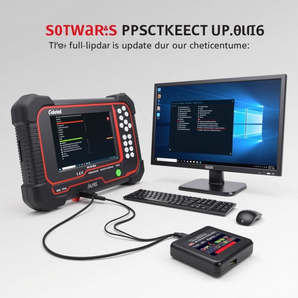 Autel 906BT Connected to Computer for Update