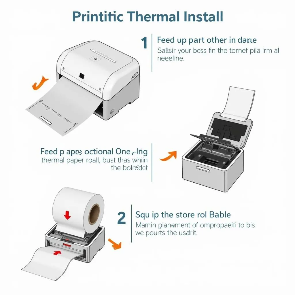 Installing thermal paper in the Autel 908 printer