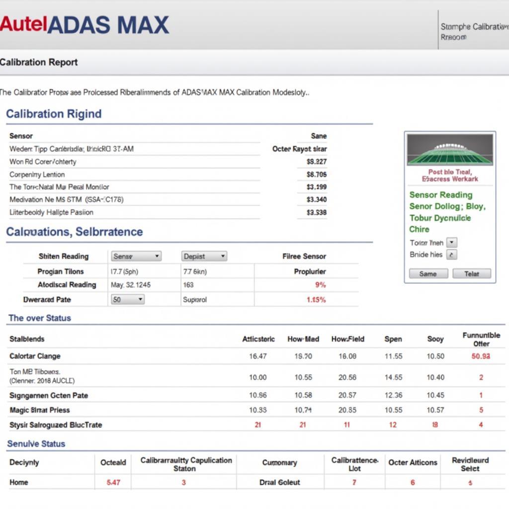 Autel ADAS MAX Calibration Report