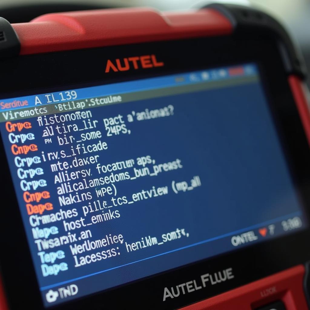 Autel AL139 Displaying Diagnostic Trouble Codes