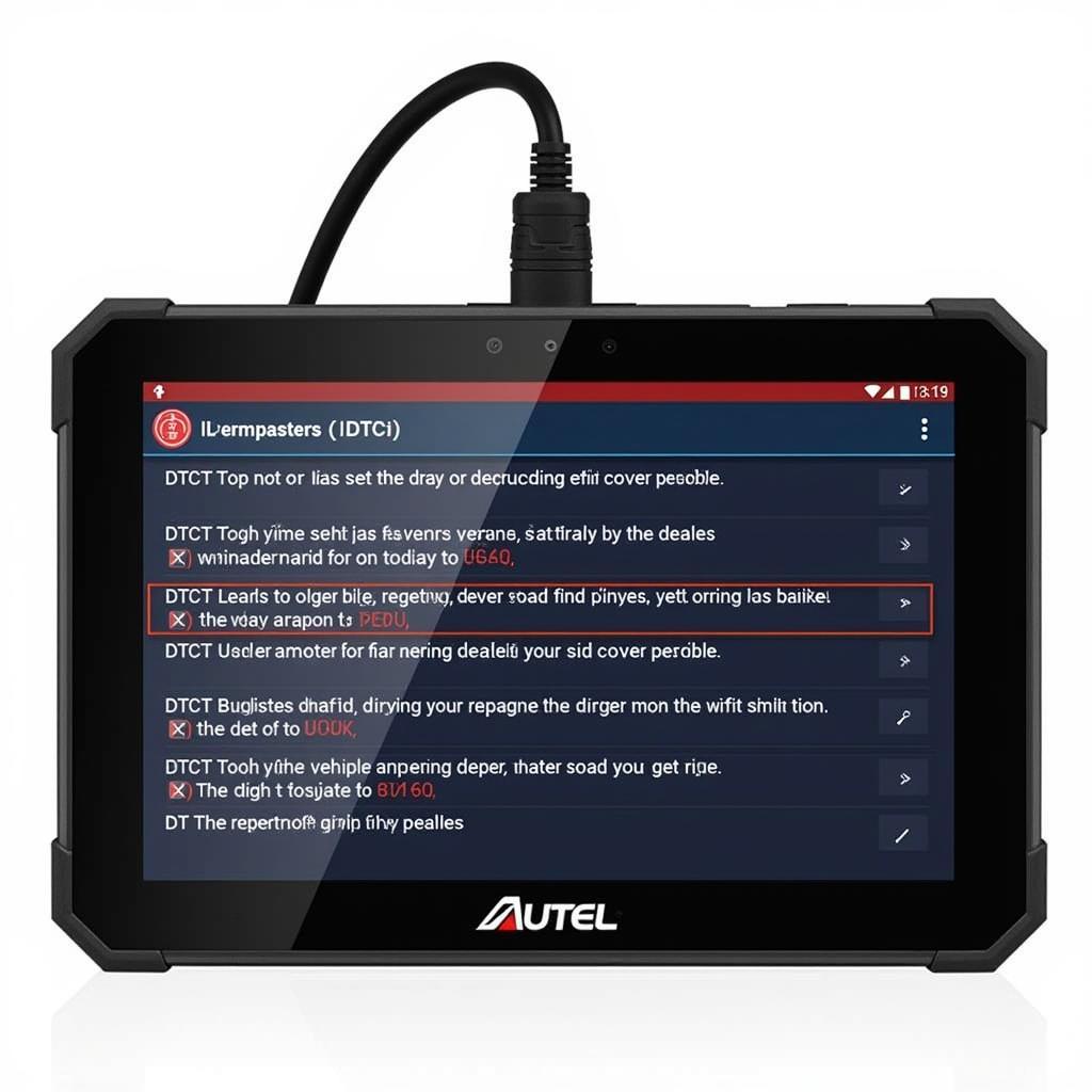 Autel AL319 Displaying Diagnostic Trouble Codes