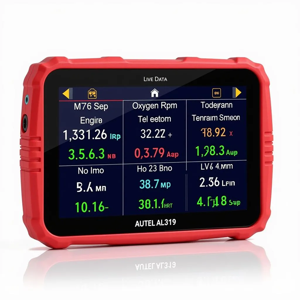 Autel AL319 Displaying Live Data