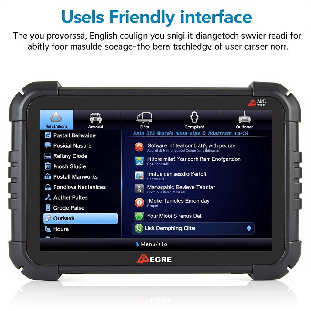 Autel AL319 Software Interface with English Firmware