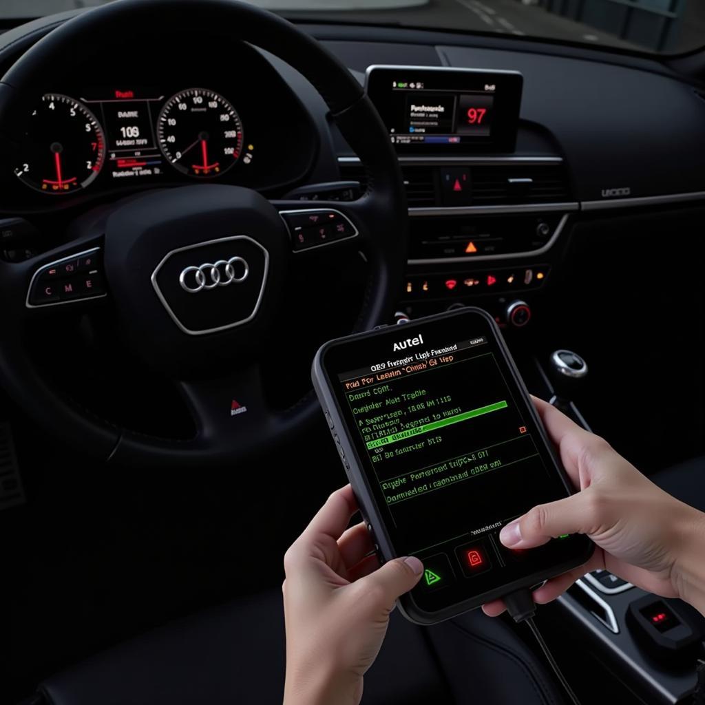 Autel AL329 Diagnosing Audi Engine Light