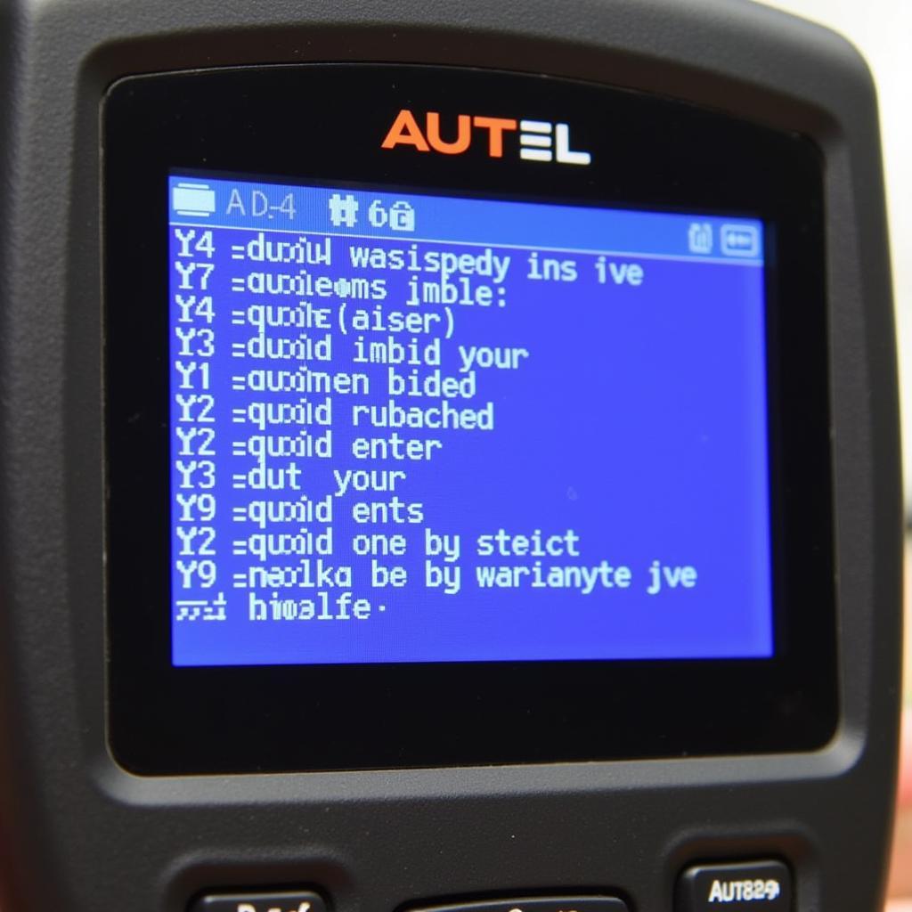 Autel AL329 display showing Diagnostic Trouble Codes