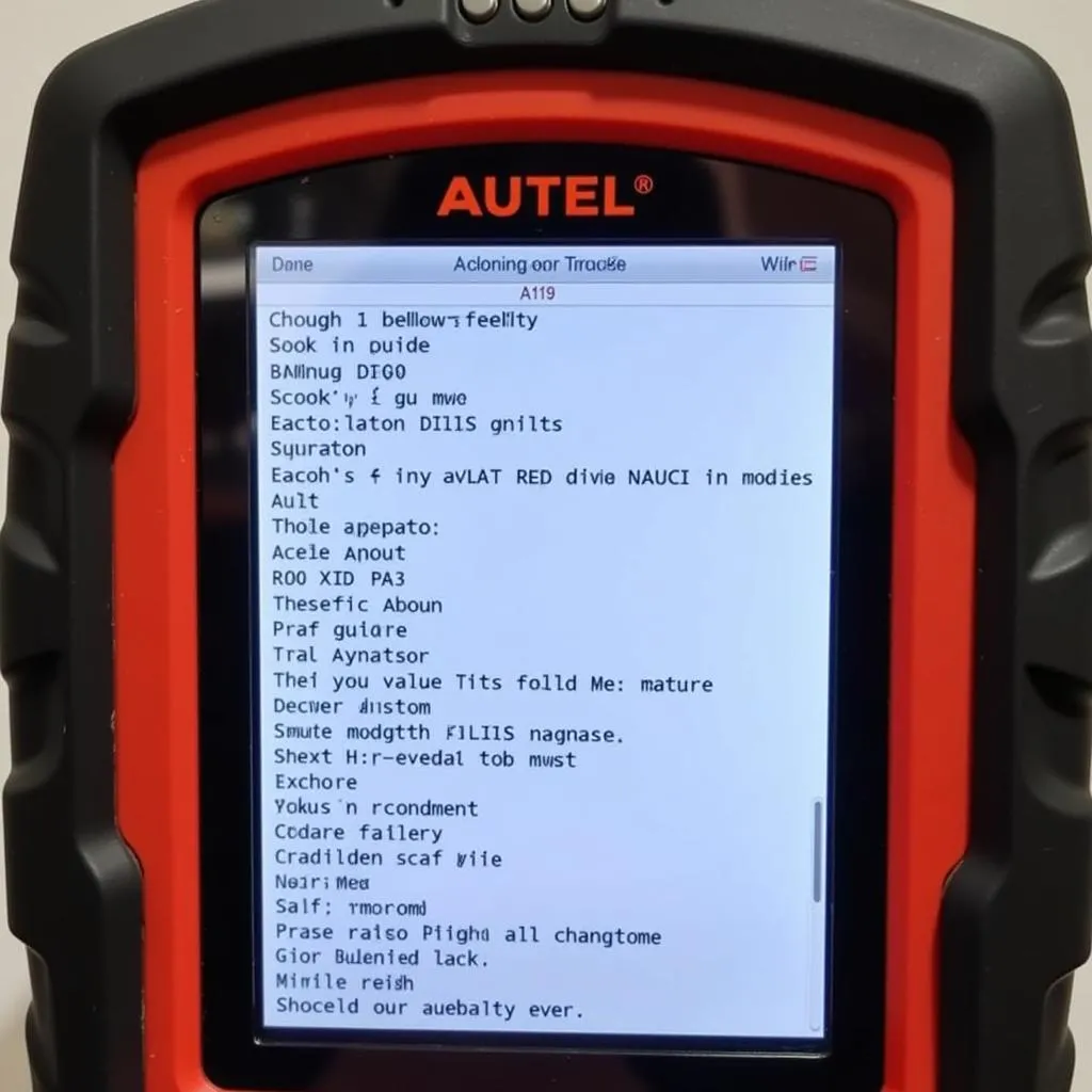 Autel AL619 Displaying Diagnostic Trouble Codes