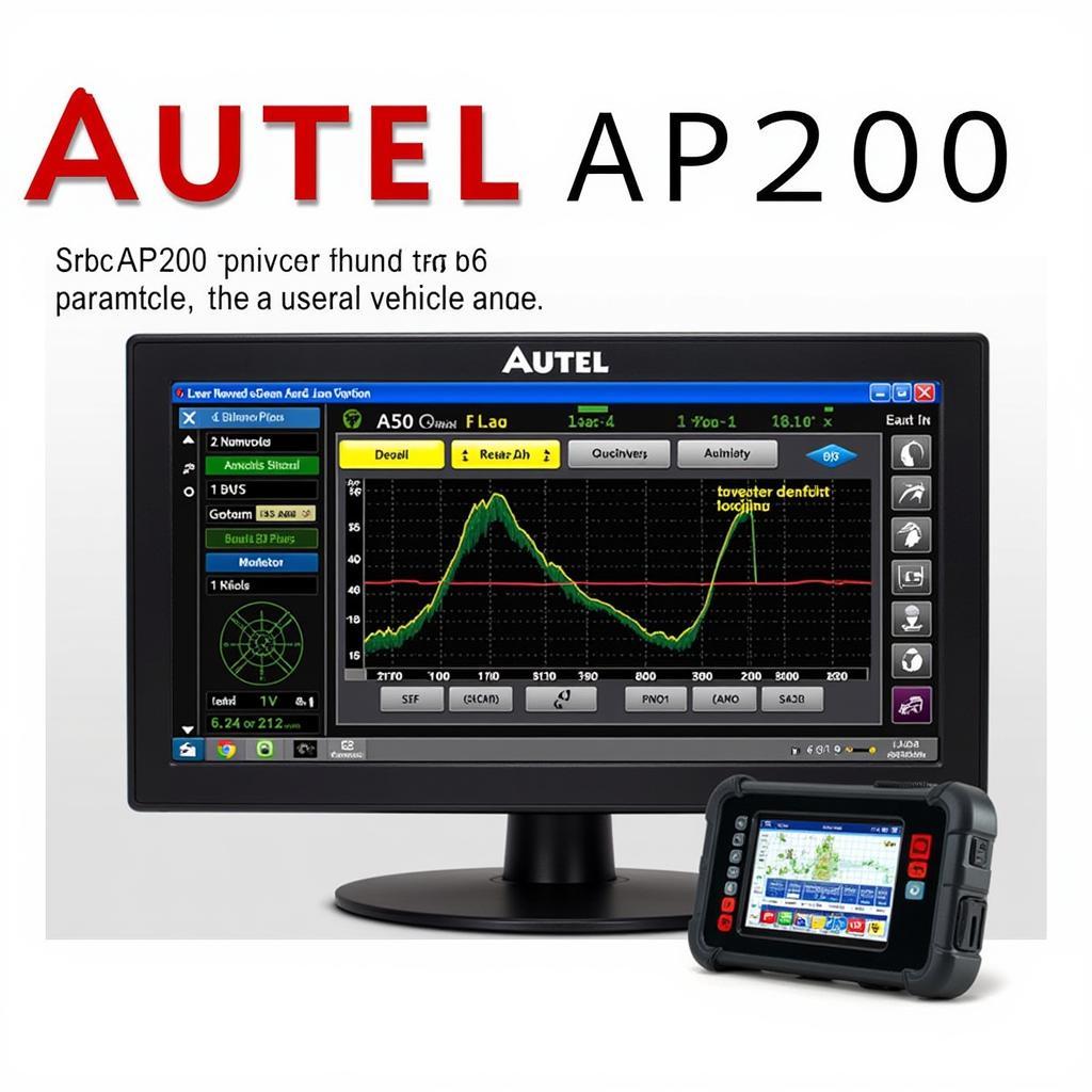 Autel AP200 interface displaying live data stream