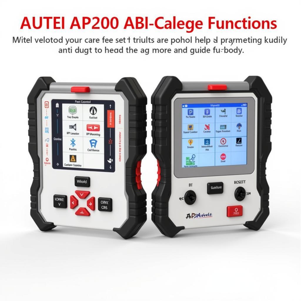 Autel AP200 Special Functions