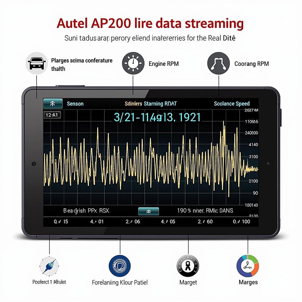 Autel AP200 Sprinter Live Data Streaming Display