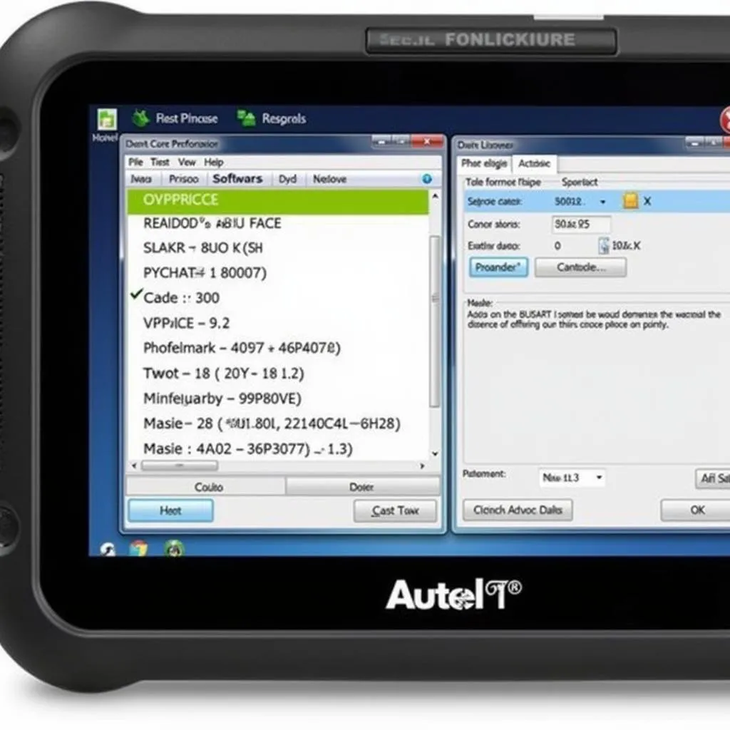 Autel ART Software Interface