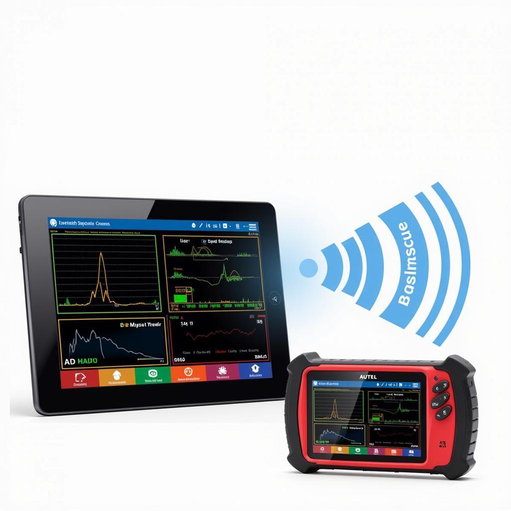 Autel BT609 Connected to Tablet