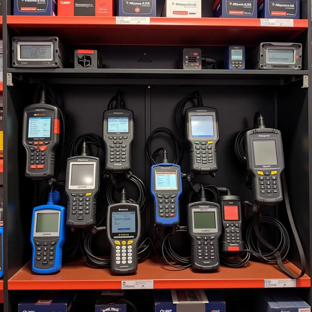 Autel Diagnostic Scanners on Display