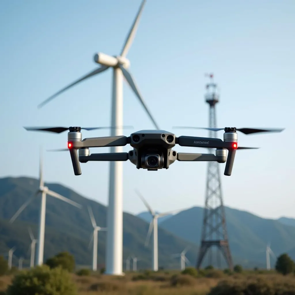 Autel Drone Conducting an Industrial Inspection