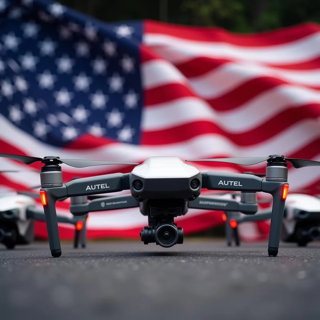 Autel Drones and US Flag