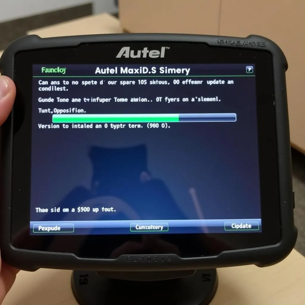 Autel MaxiDAS DS808 software update screen