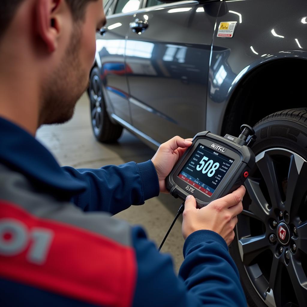 Autel Elite 908 Performing Diagnostics