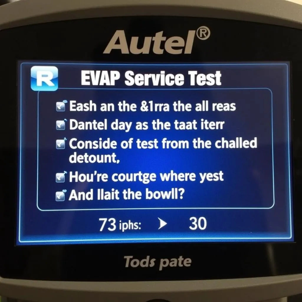 Autel EVAP service bay test results