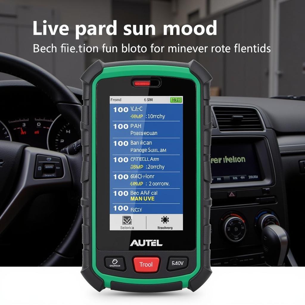 Autel Scanner Displaying Fuel System Diagnostics