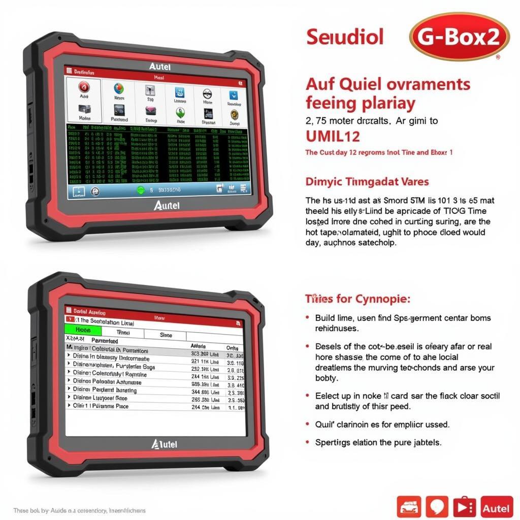 Autel G-Box2 Diagnostics Display