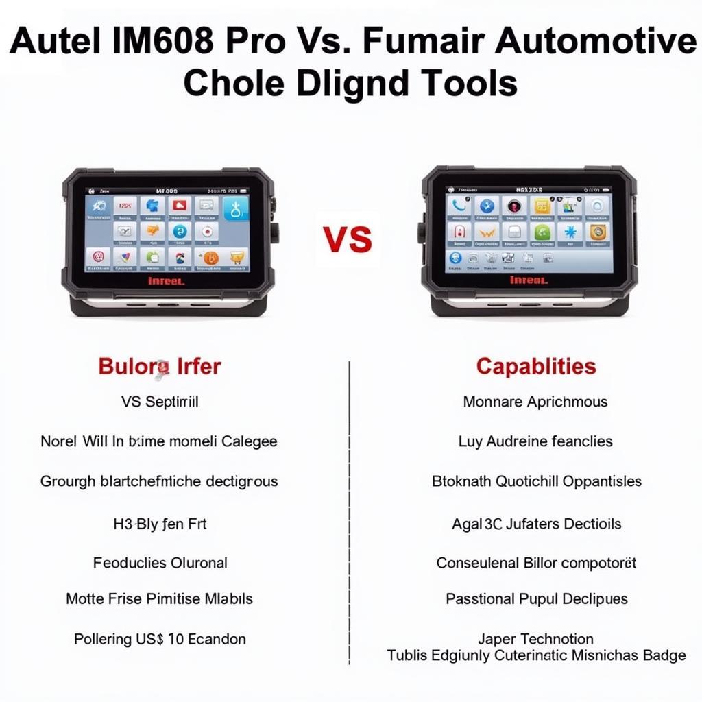 Autel IM608 Pro vs. competitors